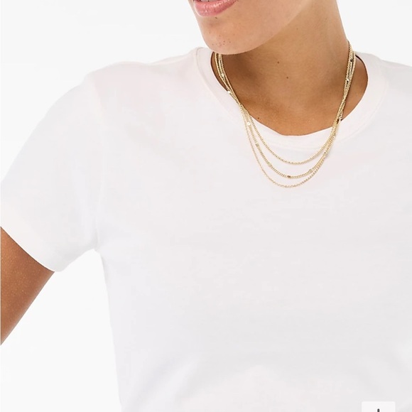 J crew white Essential short-sleeve crewneck tee - Picture 2 of 4